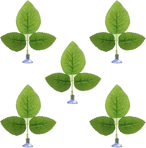 Paquete de 5 Hamacas Betta para plantas y hojas de plantas de desove de peces, crianza de reposo, cama oculta, decoración de tanques de acuario, kit