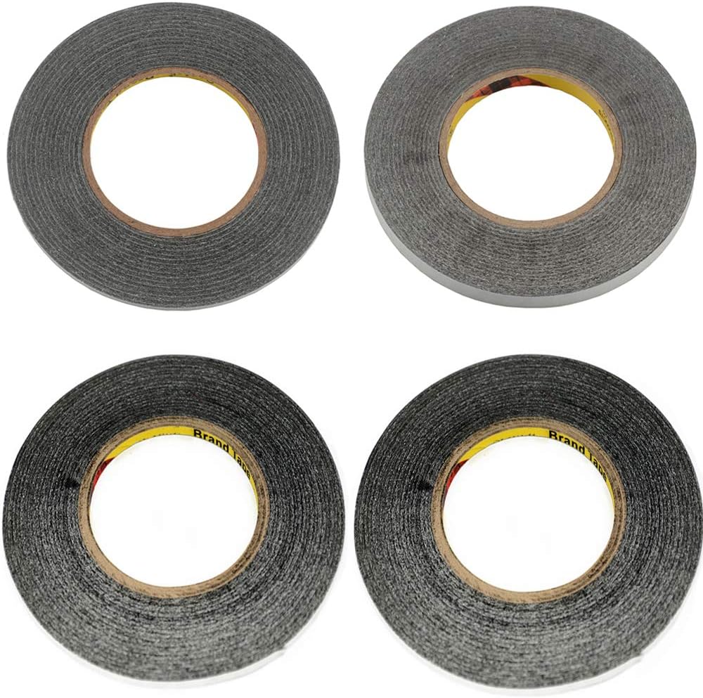 4pcs/Bag Mix Size Long 50 Meters 1mm 2mm 3mm 4mm for 3M Double Sided Tape for ipad Mobile Phone Repair fix LCD Touch Screen