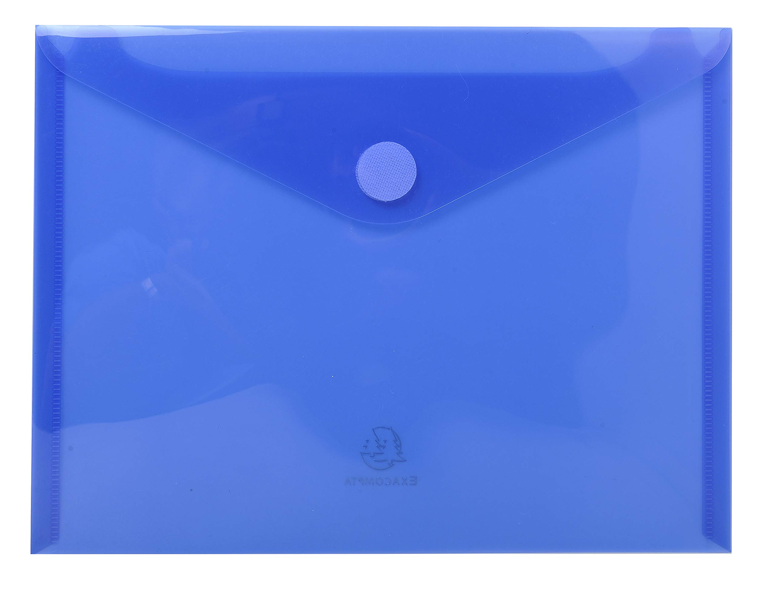 Exacompta, Ref 56720E, Box of 50 mini envelopes with Velcro Closure and Flap, Made of Soft PP, Pocket Size: 24 x 18 cm