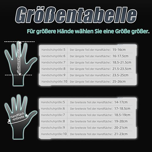 Miniatura 6 de Sportout Guantes de portero, guantes de portero con protección para los dedos, guantes de portero de fútbol transpirables, látex de 0.157 in, para