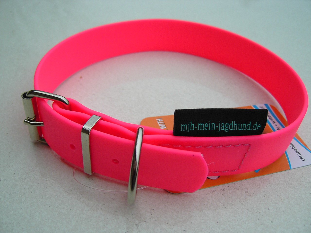 Angel For Pets BioThane Halsband Verschluss 25mm – Verstellbar, Mehrfarbig, Mit D-Ringen