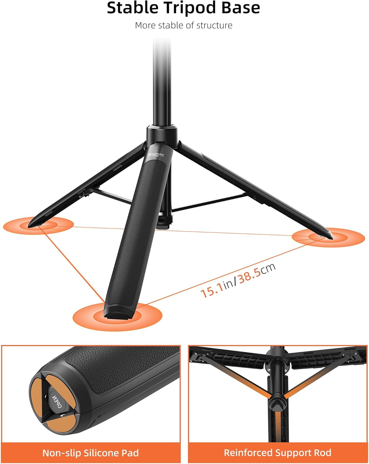 53.5" Extendable Selfie Stick Tripod Insta360 X5/X4/X3, DJI Osmo 360/Pocket 3, All Go Pro, Xtra Muse, Action Camera 2-in-1 Handle Grip w Extension Pole/Extended Monopod/Travel Vlog Stand/Accessory