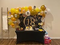 Vista 5 de Paquete de 2 fundas de mesa de elastano de 6 pies, mantel ajustable para mesas rectangulares de 6 pies, fundas elásticas para mesas de patio, fundas