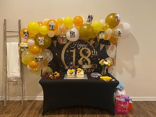 Miniatura 6 de FORLIFE Paquete de 2 manteles de elastano, de ajuste universal para mesas rectangulares de 4 pies, para patios, bodas, banquetes, fiestas (4 pies,