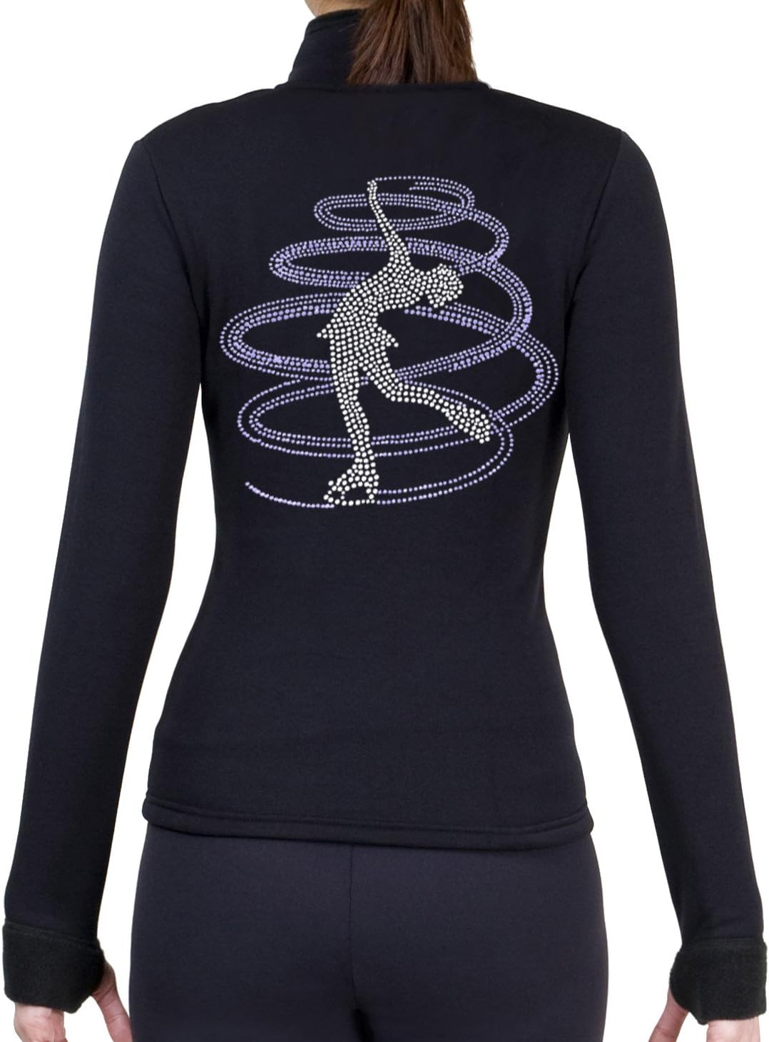 Figure Skating Polartec Polar Fleece Jacket with Rhinestones JR257MIX - Adult Sizes