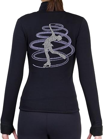NY2 SPORTSWEAR Figure Skating Polartec Polar Fleece Jacket with Rhinestones JR257MIX - Adult Sizes