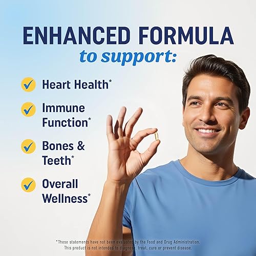 Miniatura 4 de Aceite de pescado Omega 3 con vitamina D3  1280 mg Omega3 + 1000 IU VIT D3 para apoyo a la salud cardíaca, inmune y ósea  Suplemento EPA DHA Omega 3