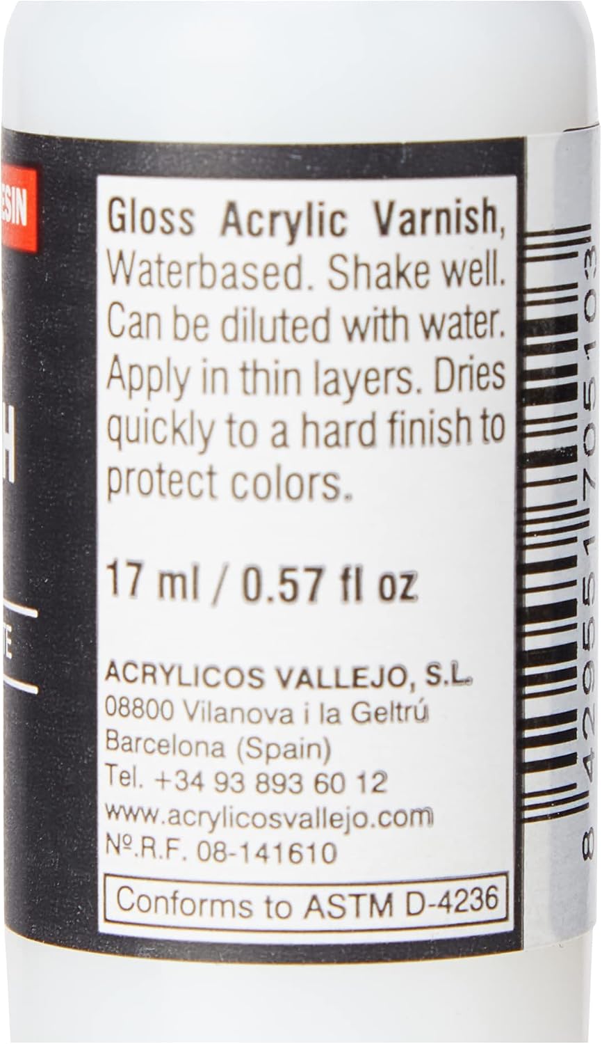 Vallejo Acrylic Paint, Gloss Varnish