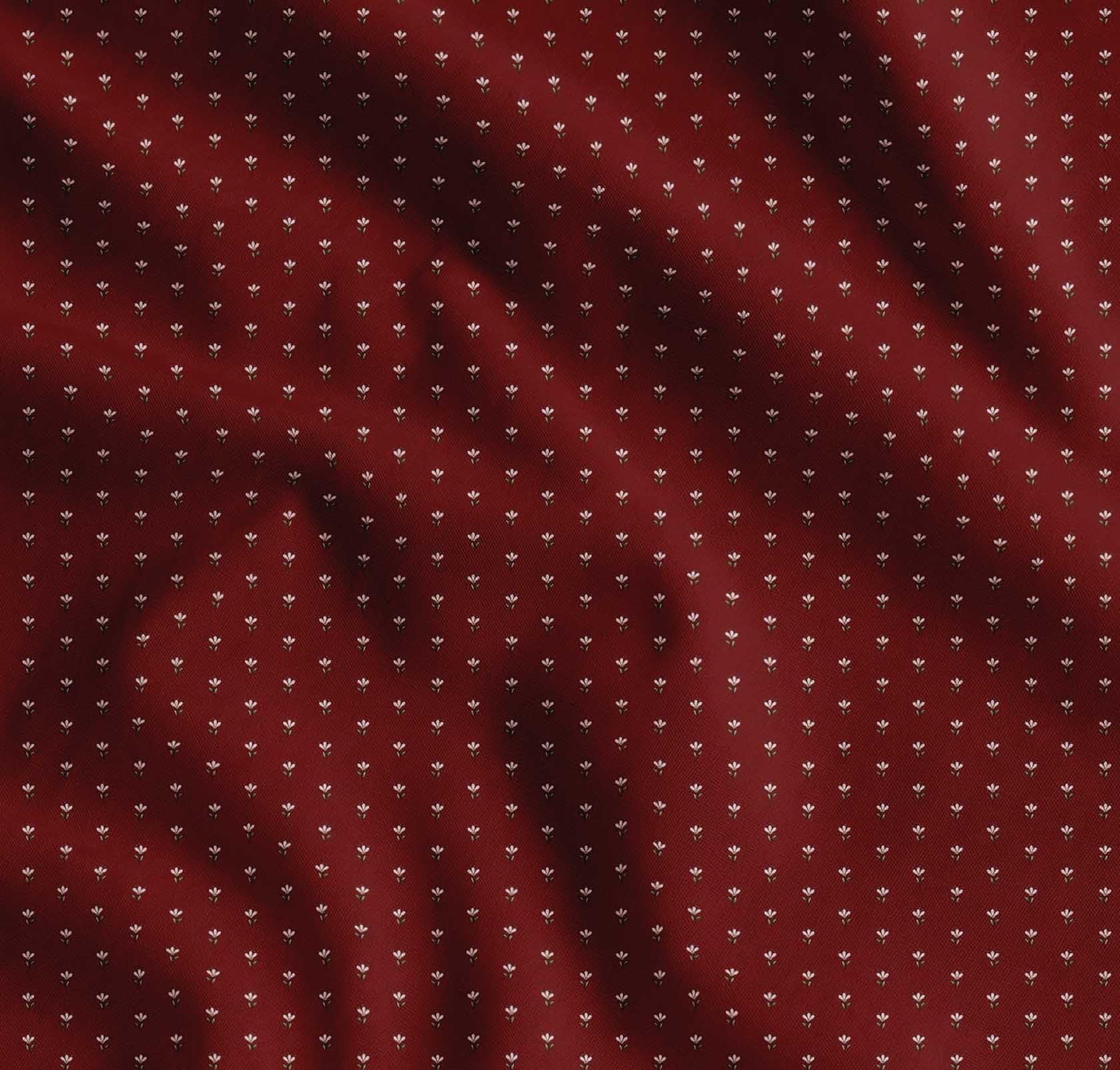 Soimoi Cotton Cambric Fabric Leaves & Floral Shirting Print Fabric by The Meter 56 Inch Wide-picture-57