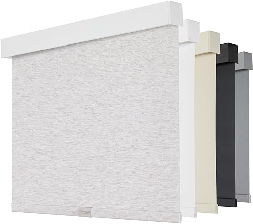 Miniatura 7 de Persilux Persianas enrollables opacas sin cordones para ventanas de interior, parada libre con cenefa, persianas de tela con aislamiento térmico,