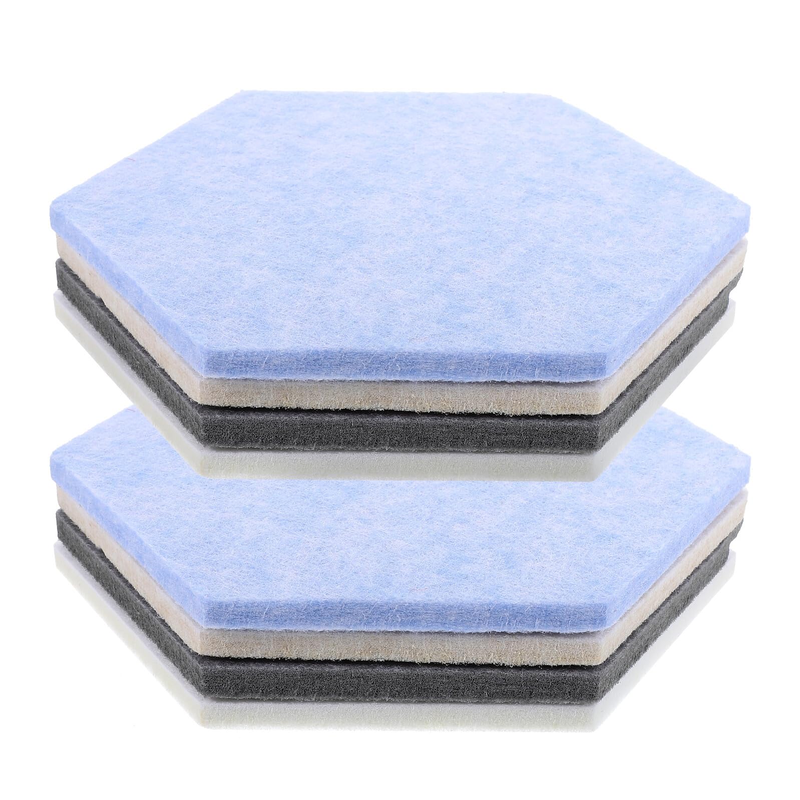 Panneaux hexagonaux feutrine 9mm isolants et adhésifs muraux