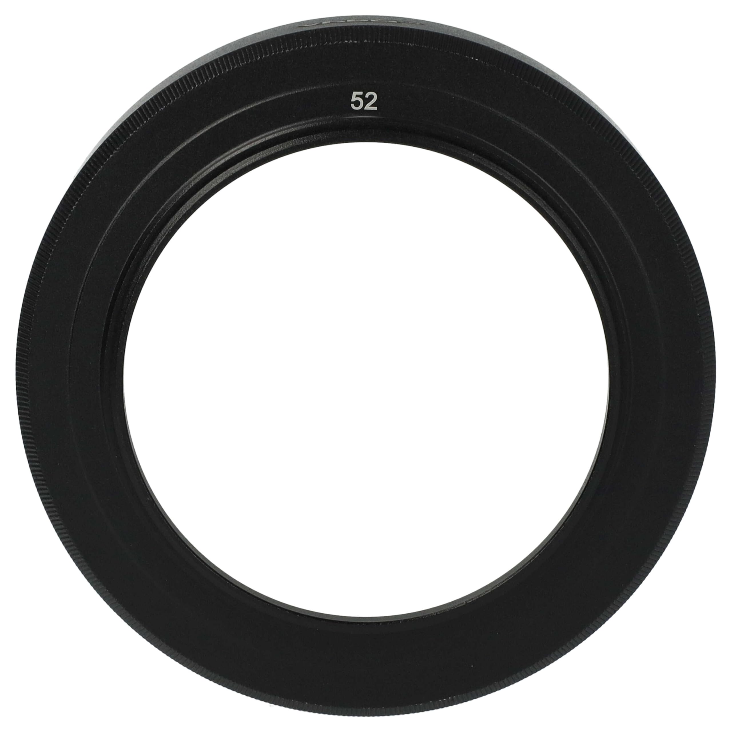 vhbw Lens Hood Compatible with Nikon Nikkor Z 28mm f/2.8 SE, Nikkor Z 40mm f /2 S 52mm Lens, Matte Black, Aluminium, Round