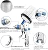 HVLP Spray Gun with 10 Pieces 650 ml Disposable Cups Spray Gun Cups Paint Spray Gun 4 Nozzles 1.4 mm 1.7 mm 2.0 mm 2.5 mm Paint Spray Gun Compressed Air Gravity Sprayer (4 Nozzles)