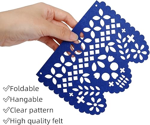 Miniatura 7 de Decoraciones de Ofrenda  69 piezas de cabezas de flores de caléndula y pancartas mexicanas para fiesta de Día de los Muertos, decoraciones de