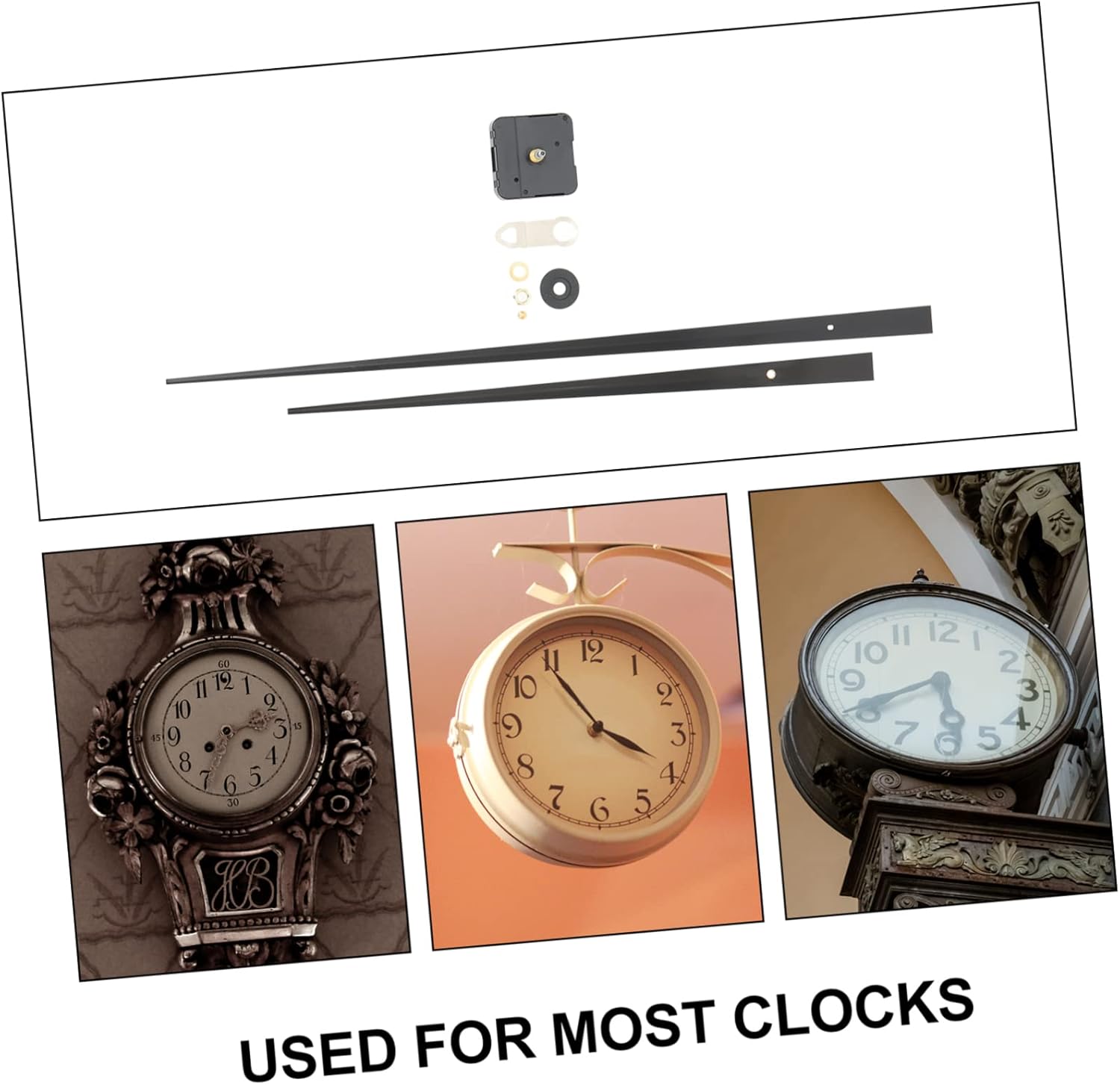 3sets Clock Mechanism Kit Clock Torque Silent Movement for Easy Repair and Components