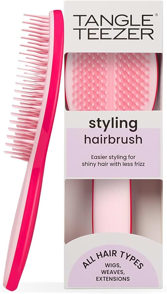 Tangle Teezer - Escova de cabelo para finalização The Ultimate Styler para todos os tipos de cabelo, úmido e seco. Cor: Rosa