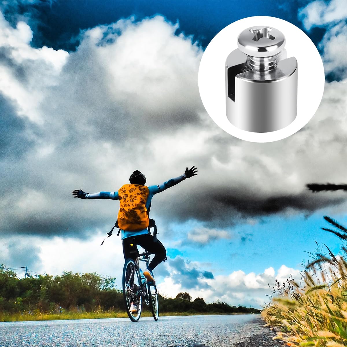Hshihaysx Speichenmagnet 2 Stück – Fahrradspeichen-Magnet – Für E-Bike & Fahrradcomputer – Kompaktes Metallteil – Starke Magnetkraft – Einfache Montage – Für Geschwindigkeitssensor