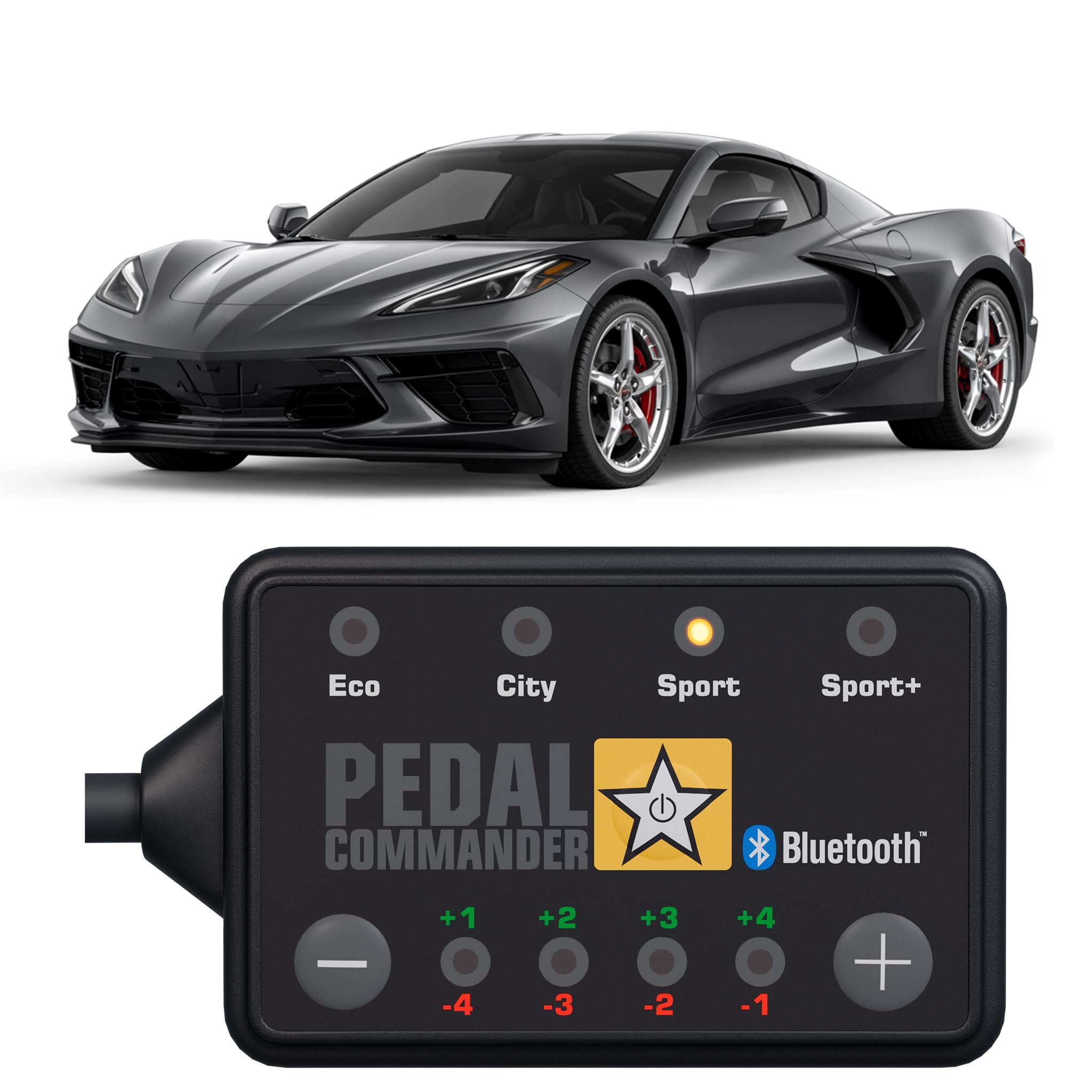 PEDAL COMMANDER for Chevrolet Corvette C8 2020-2025 Throttle Response Controller - Plug-and-Play, 4 Modes & App Control, Throttle Controller