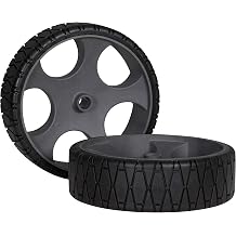 Wilderness Systems 12" Flat Freewheel, Pair - Heavy Duty Kayak Cart, Black