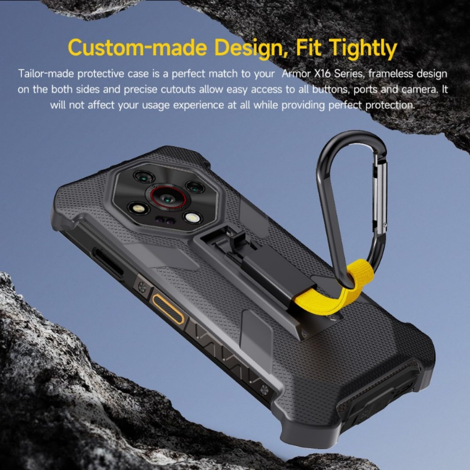 Funda de teléfono flexible antisobrecalentamiento con tecnología de refrigeración avanzada, estabilidad de agarre óptima, juego de accesorios de soporte para exteriores