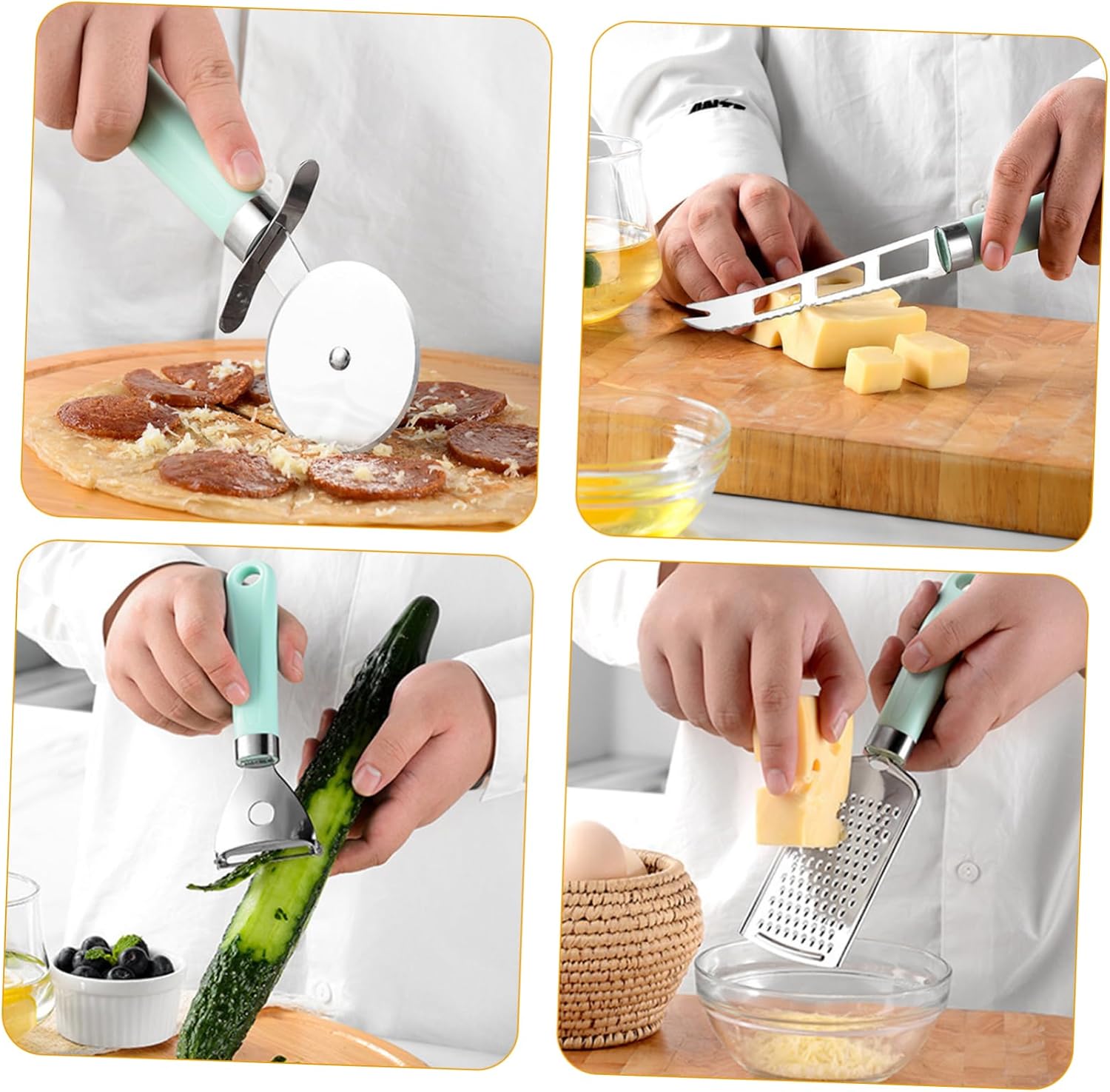 Cooking Tools Set 9pc Kitchen Utensils Kitchen Gadgets Plastic Handle Non-stick Cooking Utensils
