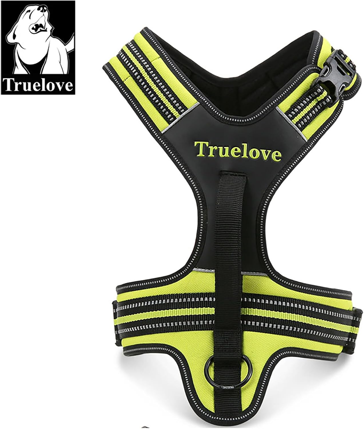 Truelove Reflective Dog Harness with Handle Soft Padded No-Pull Pet Vest, Durable Oxford Outer Layer for Large Breeds TLH5551