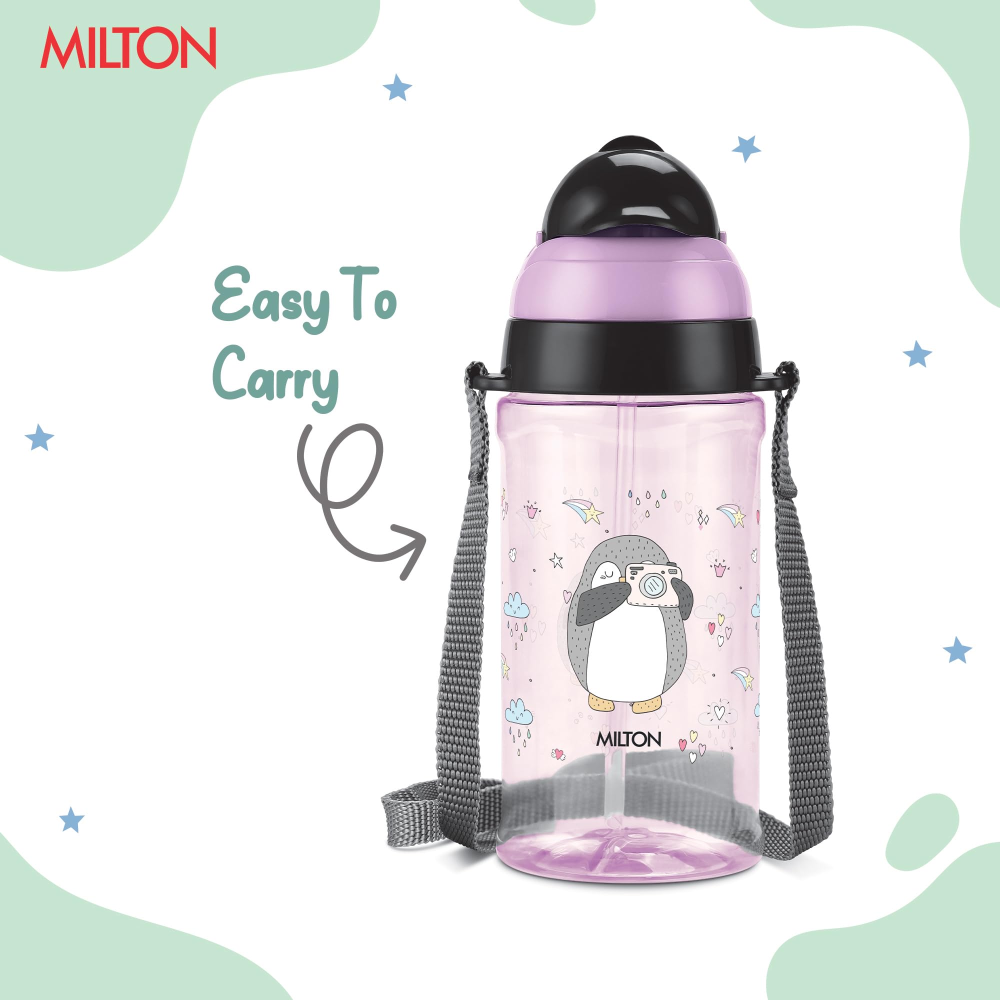 Milton Smilo Kids Water Bottle - BPA Free & Leak Proof -3 Milton Smilo Kids Water Bottle - BPA Free & Leak Proof -3
