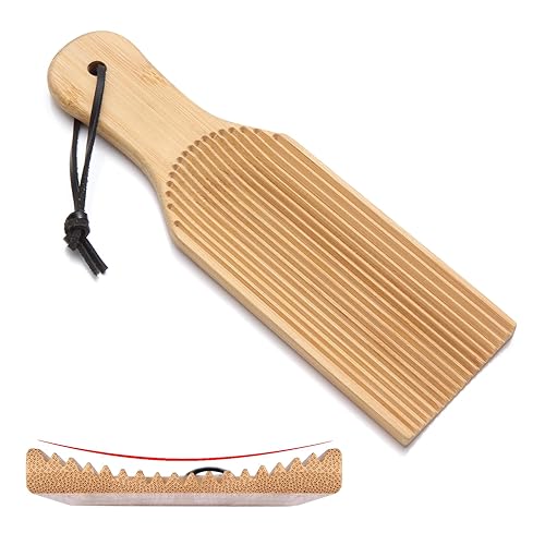 Curved Gnocchi Board Paddle, 9.5 Inch Makers for Easy Authentic