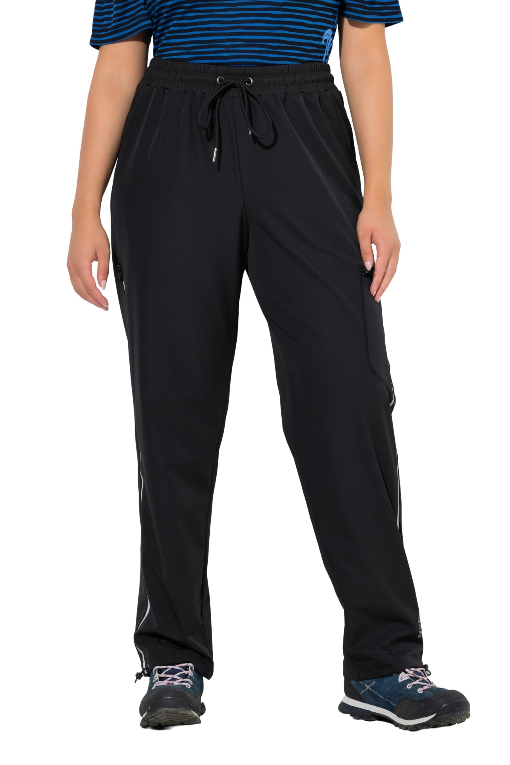 Ulla Popken Damen große Größen Übergrößen Plus Size Funktions-Jogginghose, wasserabweisend, Powerstretch 840788