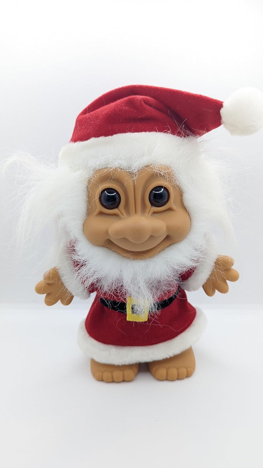 Troll Doll Russ Christmas Santa Claus Vintage Retro 8 inch Gift