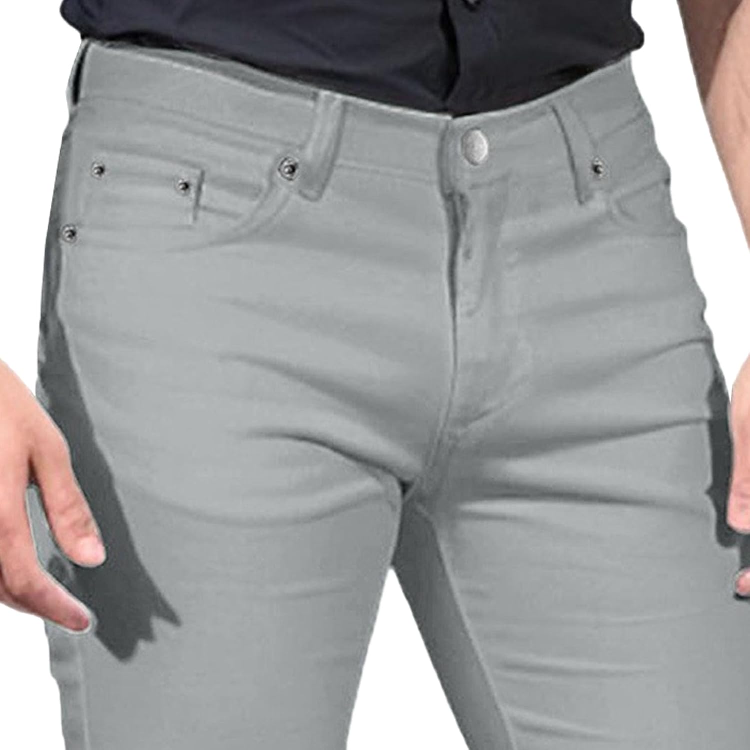 Men Relaxed Stretch Retro Leg Vintage Jeans 60s 70s Bell Bottom Jean Classic Comfort Flared Flares Disco Pants