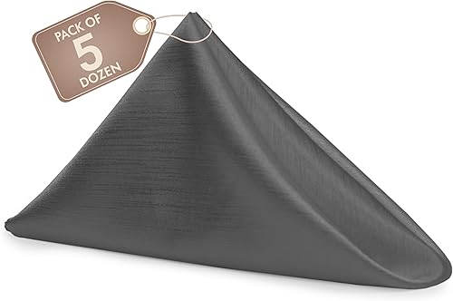 Miniatura 603 de Ultimate Textile -1 docena - Reversible Shantung Satin - Majestic - Servilletas de tela Majestic de 17 x 17 pulgadas color azul pizarra