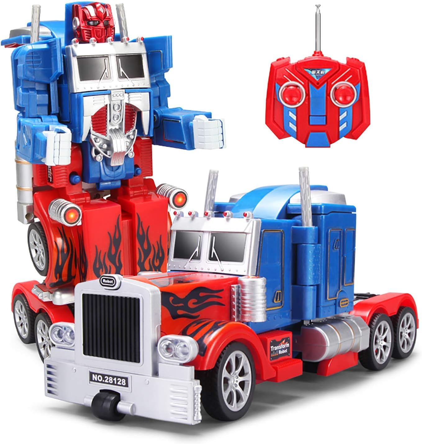 Robot Truck 2 in 1 Action Figure This Remote Control Fighter Toy has a USB Connection for Easy Charging. Made of Safe, Sturdy Materials,