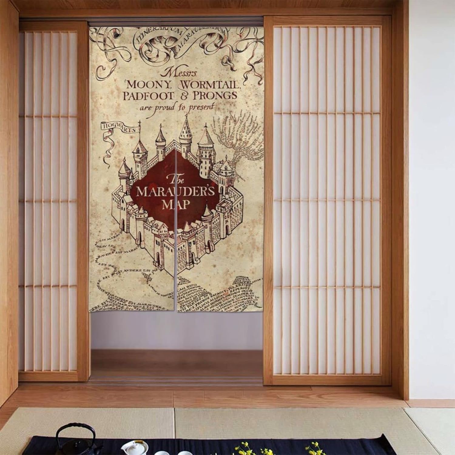 Harry Potter Curtain Noren, Room Divider, Noren Japanese Style, Stylish, Blindfold, Long, Heat Insulation, Cold Protection, Light Protection, Plain, Soundproof, Entrance Door Curtain, Kitchen, Living Room, Restaurant, Doorway