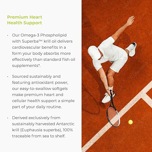 Miniatura 4 de Aceite de krill 100% puro - Omega-3s EPA, DHA y astaxantina - 1000 mg por porción, 180 cápsulas blandas - Fosfolípidos - Endurance Products Company