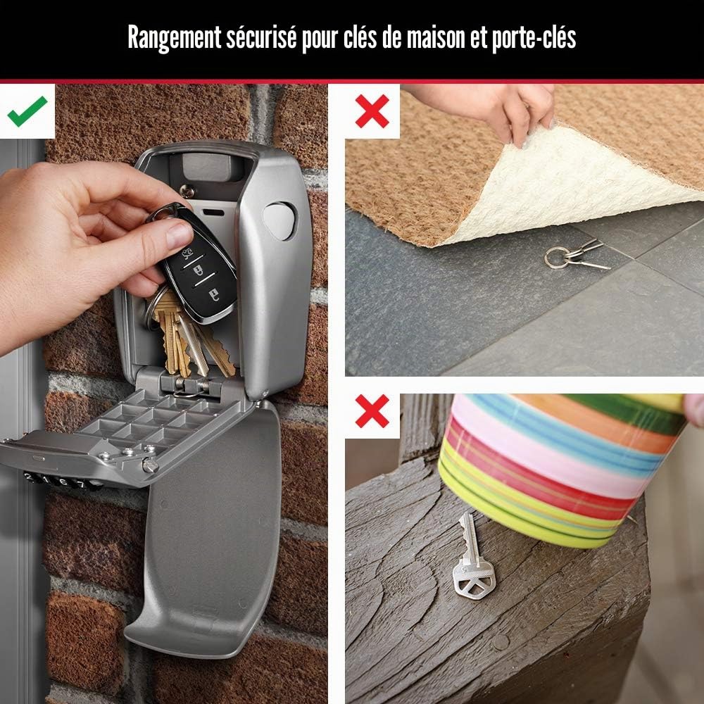 Master Lock 5415D Boîte de verrouillage, zinc, montage mural