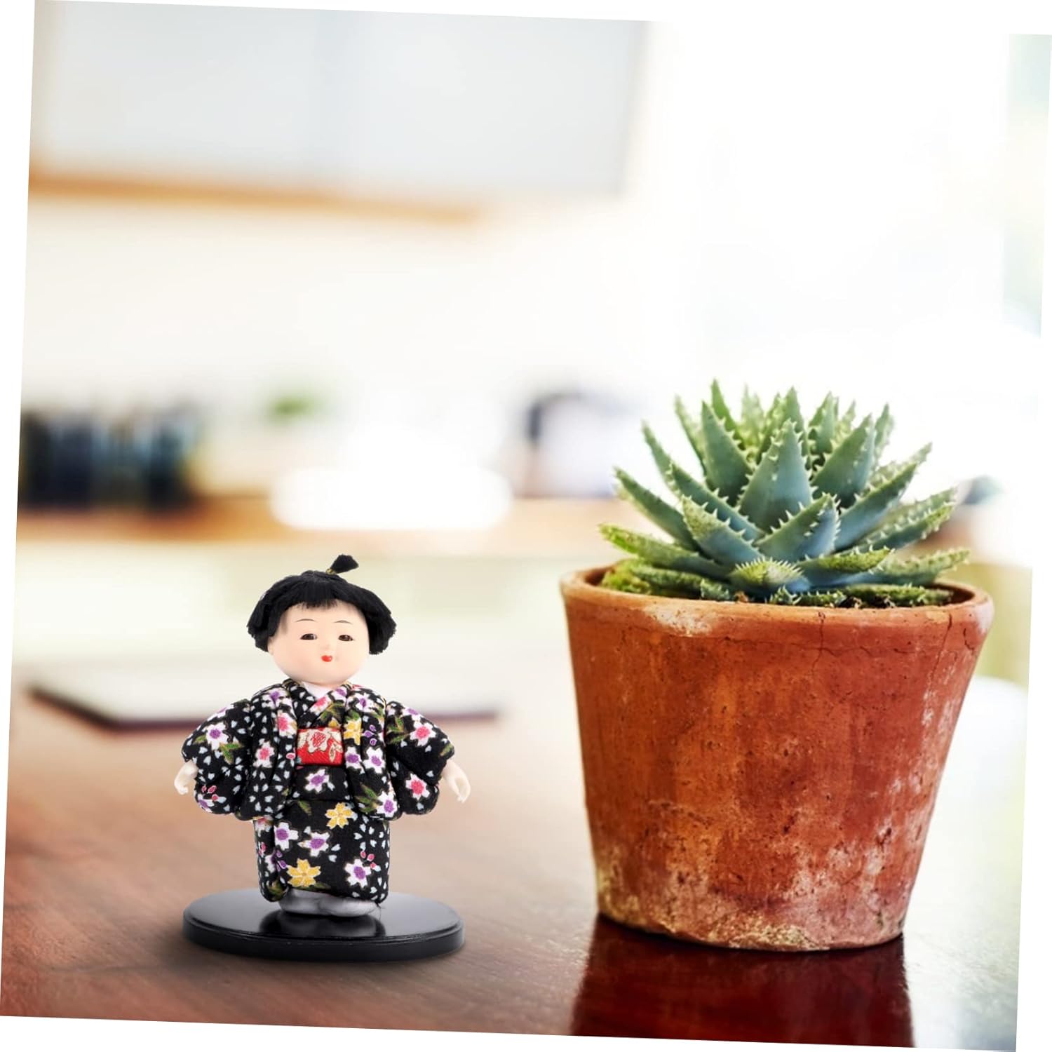 Alipis Japanese Dolls Traditional Geisha Figurines Tabletop Accessory for Decor