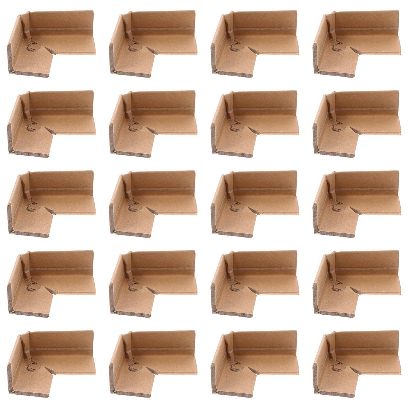 ERINGOGO 50 Protections d'Angle en Papier Renforcé 4 MM Épaisseur 120X30 MM de L pour Cartons d'Emballage Protection de Bord d'Expédition et Stockage Solution Anti-Chocs pour