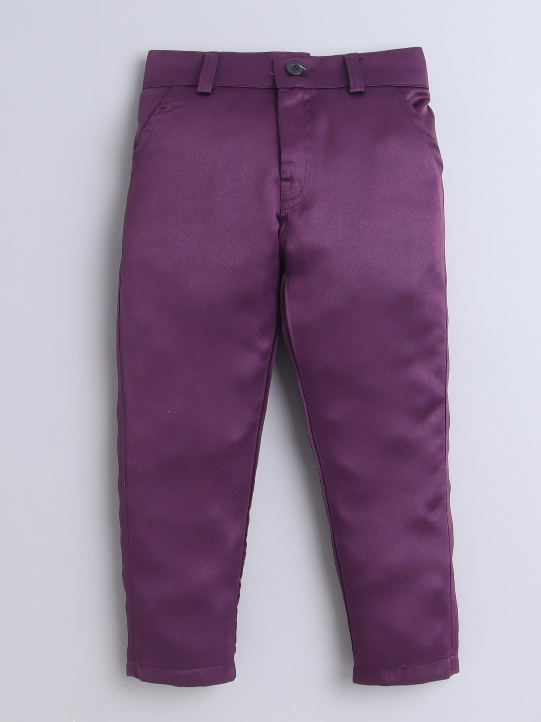 FOURFOLDS Boys Velvet Leaf Motifs Sequined Jodhpuri Blazer & Trouser Set- Wine 4