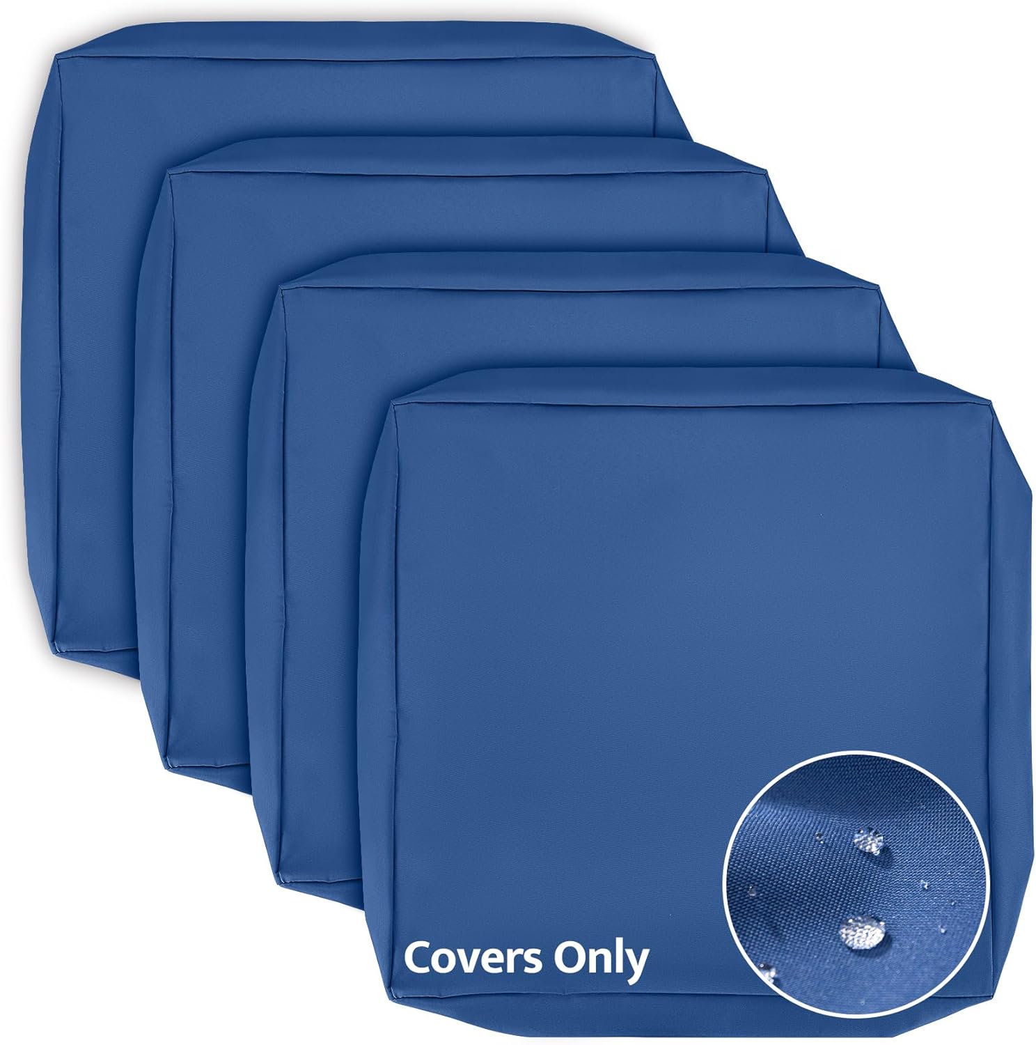 mudilun Patio Cushion Covers Double Waterproof Outdoor Chair Cushion Cover Anti-Slip with Zipper Outdoor Seat Cushion Slipcover Replacement for Outdoor Patio Furniture Garden Sofas Porch Swing