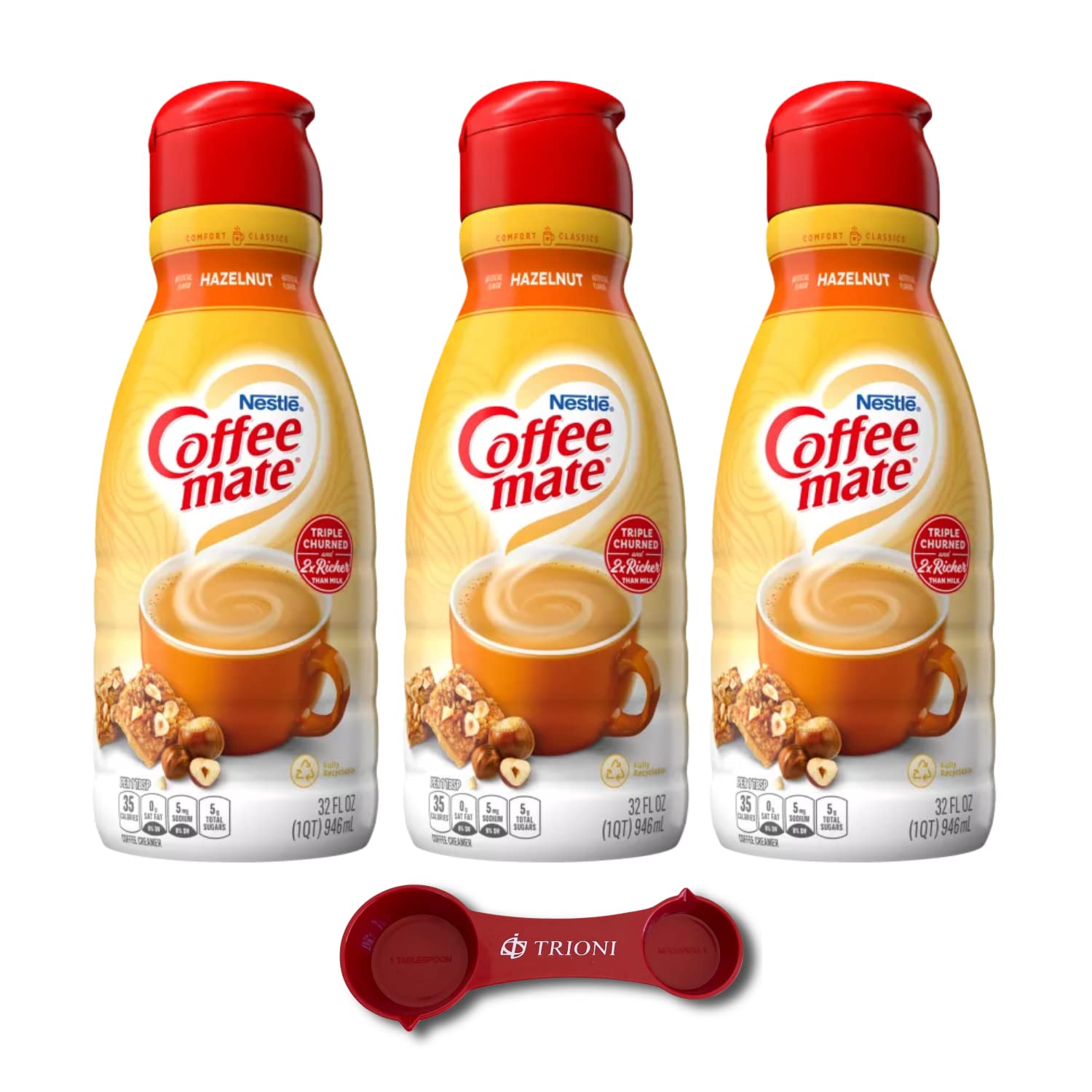 Buy Hazelnut Coffee Creamer Bundle Includes Three (3) 32 Fl oz. Bottles