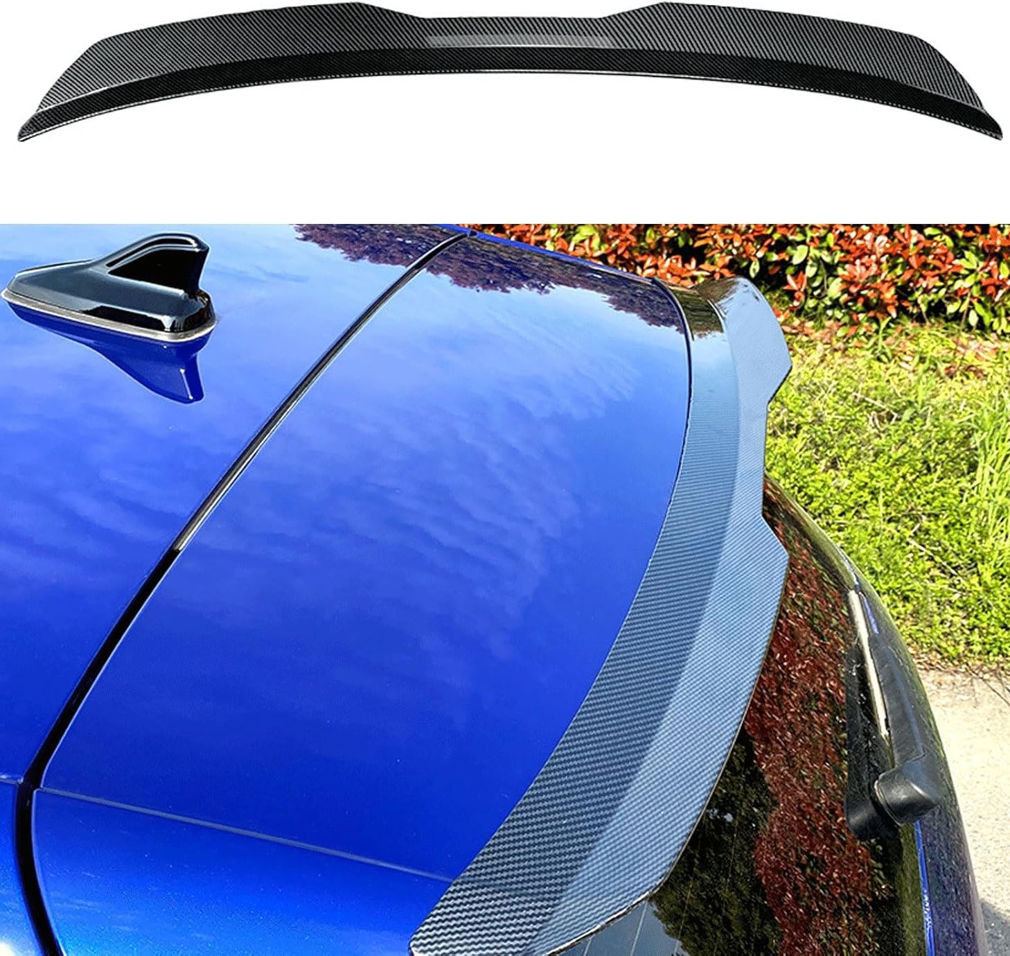 Mini Spoiler Auto Universale - Decorazione Posteriore In ABS Con Effetto Carbonio, Nero - Foto 6