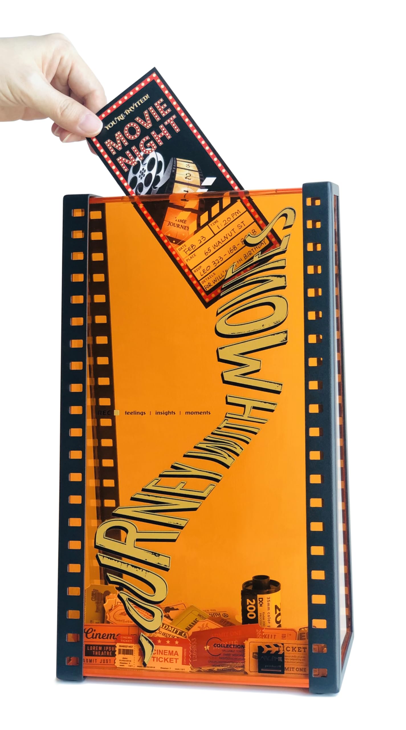 Schaukasten für Filmtickets, Top-Loading Shadow Box