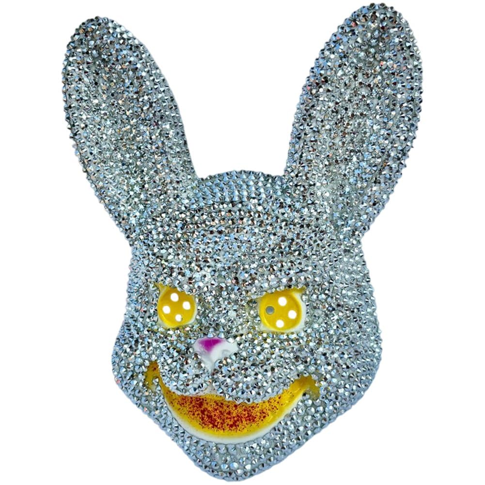 Masque de lapin effrayant Bling Scream pour Halloween et cosplay