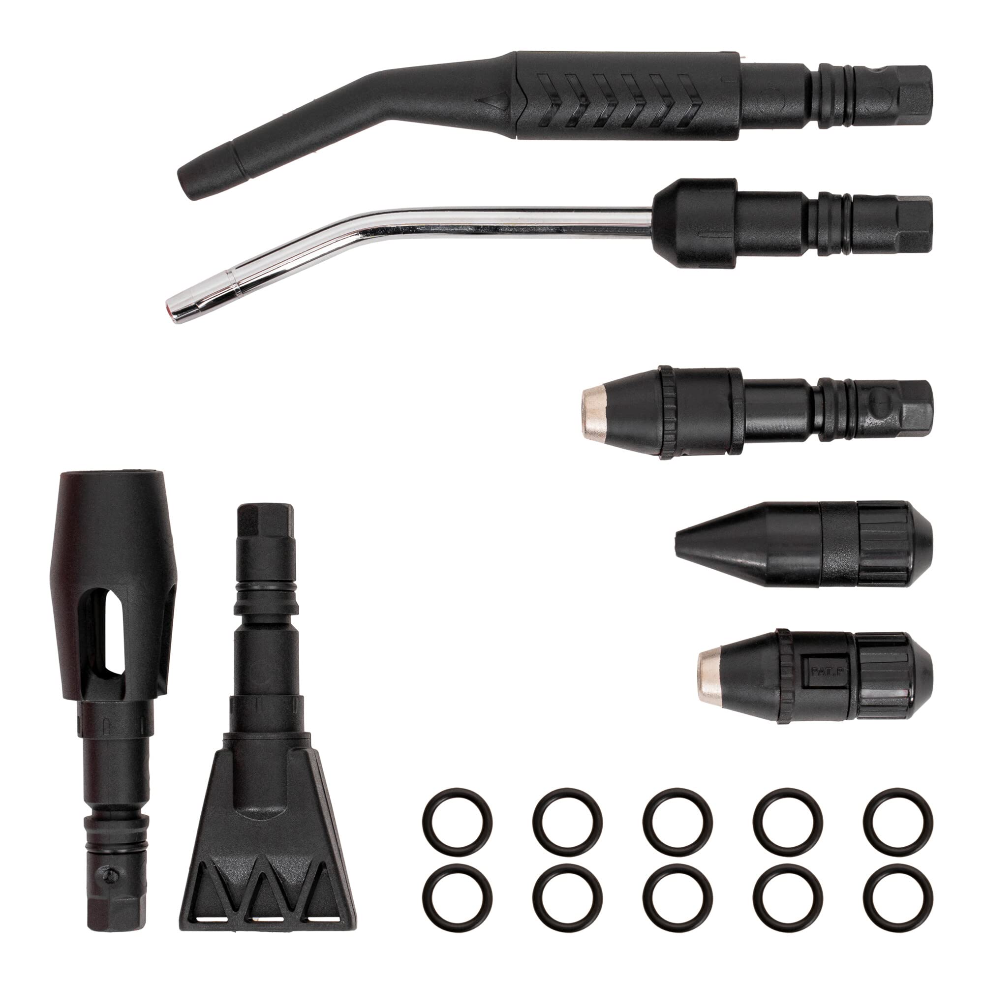 Kit de pistolet de soufflage STIER APM-8 avec un jeu de buses, 8 pièces