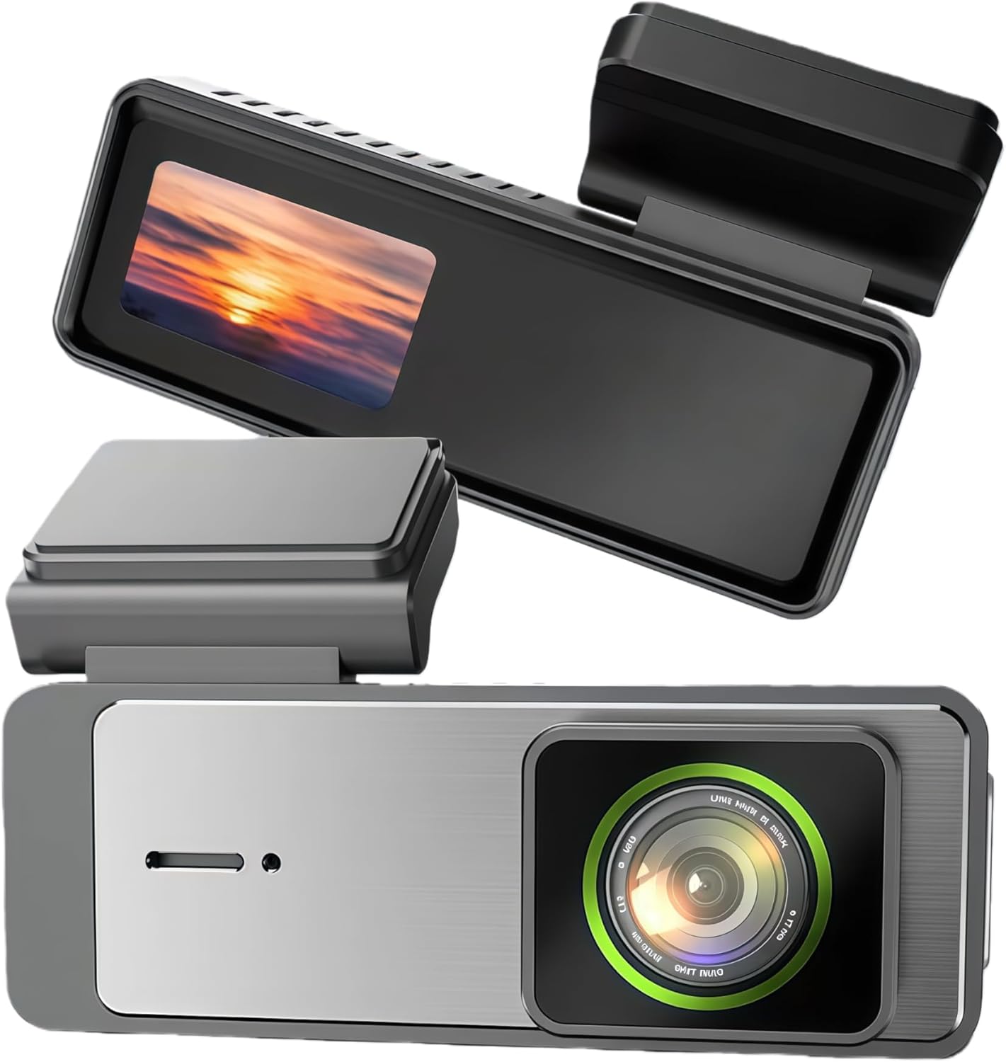 K600 Single Record 1296P dashcam, 1.97-inch Touch Screen, 128GB Memory Card, in-car Camera, 145° Wide-Angle, Night Vision, Emergency Lock, Loop Recording