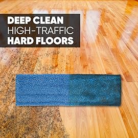Microfiber Wholesale 18 Absorbent Microfiber Wet Mop Pad - Reusable, Machine Washable, Refills (2 Pack)