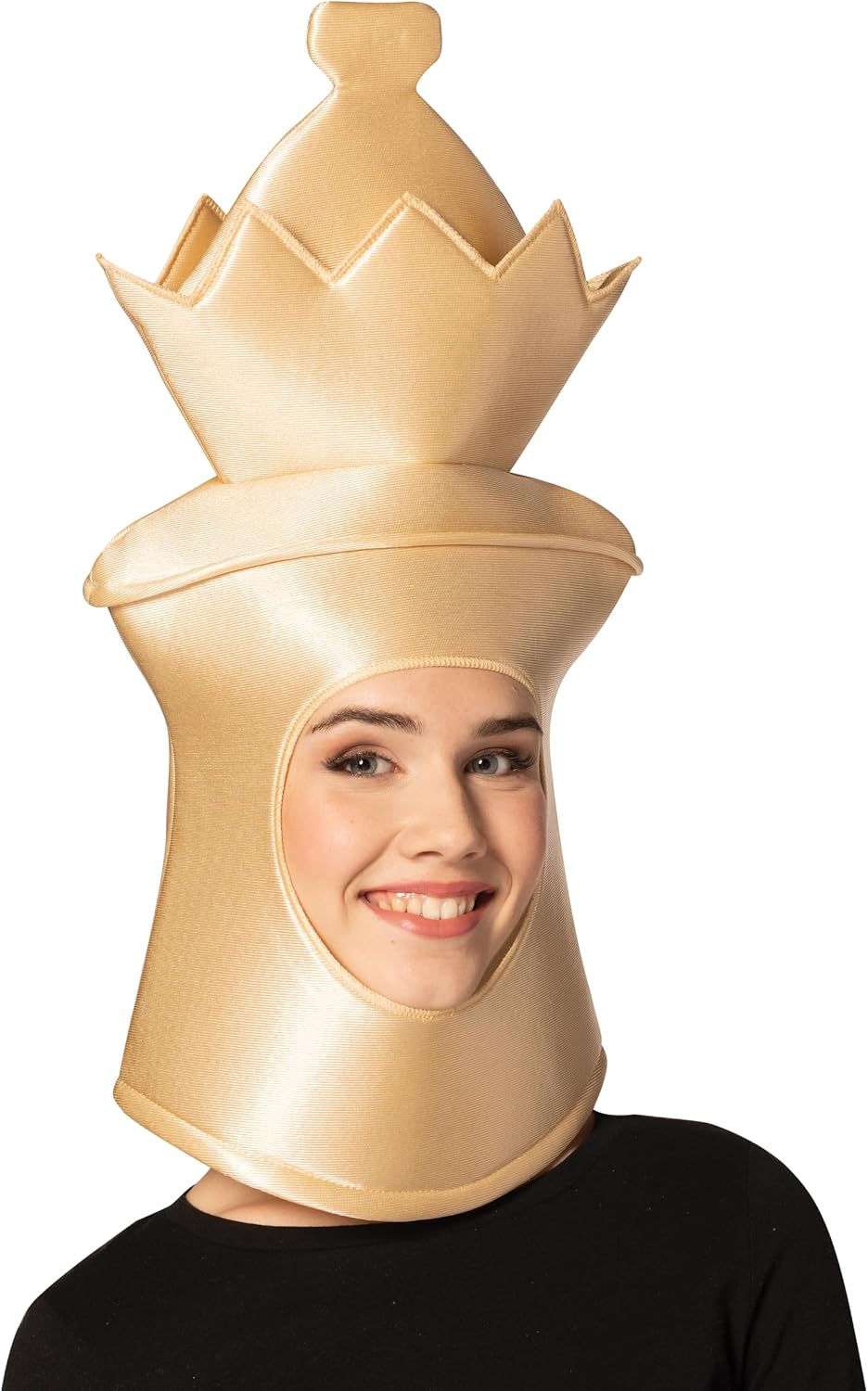 Rasta Imposta Ultimate Deluxe Black or Beige Chess Headpiece Costume Halloween Masks, Men Women, Adult One Size