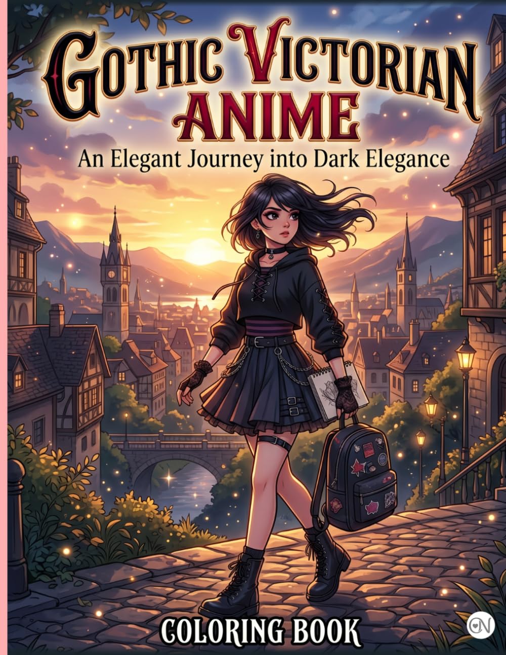 Gothic Victorian Anime: An Elegant Journey into Dark Elegance: A Cozy Anime Coloring Book and Journal with Dedicated Notes Sections for Adults and Teens