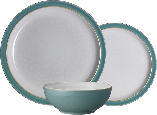 Denby 415041114 Elements Fern Green 12 Pc Tableware Set